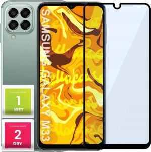 Hello Case SZKŁO HARTOWANE DO SAMSUNG GALAXY M33 5G PEŁNE NA CAŁY EKRAN SZKIEŁKO 5D 9H 1