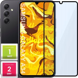 Hello Case SZKŁO HARTOWANE DO SAMSUNG GALAXY A34 5G PEŁNE NA CAŁY EKRAN SZKIEŁKO 5D 9H 1