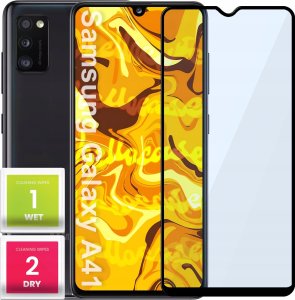 Hello Case SZKŁO HARTOWANE DO SAMSUNG GALAXY A41 PEŁNE NA CAŁY EKRAN SZKIEŁKO OCHRONNE 1