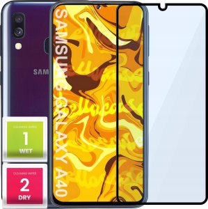 Hello Case SZKŁO HARTOWANE DO SAMSUNG GALAXY A40 PEŁNE NA CAŁY EKRAN SZKIEŁKO OCHRONNE 1