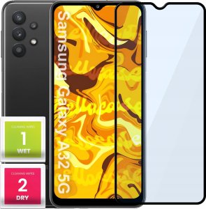 Hello Case SZKŁO HARTOWANE DO SAMSUNG GALAXY A32 5G PEŁNE NA CAŁY EKRAN SZKIEŁKO 5D 9H 1