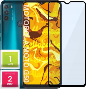 Hello Case SZKŁO HARTOWANE DO MOTOROLA MOTO G50 5G PEŁNE NA CAŁY EKRAN SZKIEŁKO SZYBKA 1