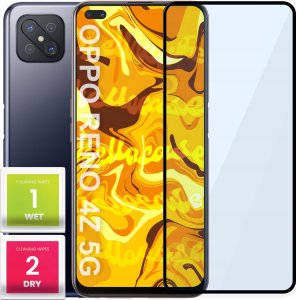 Hello Case SZKŁO HARTOWANE DO OPPO RENO 4Z 5G PEŁNE NA CAŁY EKRAN SZKIEŁKO OCHRONNE 5D 1