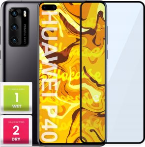 Hello Case SZKŁO HARTOWANE DO HUAWEI P40 PEŁNE NA CAŁY EKRAN SZKIEŁKO OCHRONNE SZYBKA 1