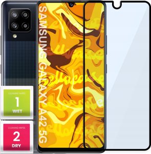 Hello Case SZKŁO HARTOWANE DO SAMSUNG GALAXY A42 5G PEŁNE NA CAŁY EKRAN SZKIEŁKO 5D 9H 1