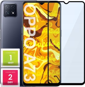 Hello Case SZKŁO HARTOWANE DO OPPO A73 PEŁNE NA CAŁY EKRAN SZKIEŁKO OCHRONNE SZYBKA 5D 1