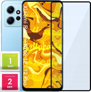 Hello Case SZKŁO HARTOWANE DO XIAOMI REDMI NOTE 12 / 12 PRO PEŁNE NA CAŁY EKRAN SZYBKA 1