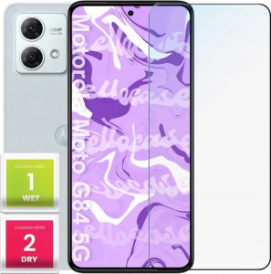 Hello Case Szkło Hartowane do Motorola Moto G84 5g (szybka 9H, płaskie 2.5D, ochronne) 1