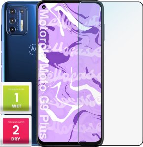 Hello Case Szkło Hartowane do Motorola Moto G9 Plus (szybka 9H, płaskie 2.5D, szybka) 1