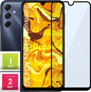 Hello Case SZKŁO HARTOWANE DO SAMSUNG GALAXY M34 5G PEŁNE NA CAŁY EKRAN SZKIEŁKO 5D 9H 1