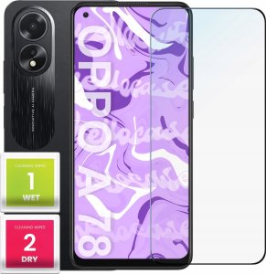 Hello Case Szkło Hartowane do Oppo A78 5g / A58 5g (szybka 9H, płaskie 2.5D, ochronne) 1