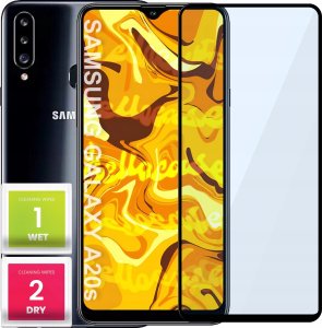 Hello Case SZKŁO HARTOWANE DO SAMSUNG GALAXY A20S PEŁNE NA CAŁY EKRAN SZKIEŁKO SZYBKA 1