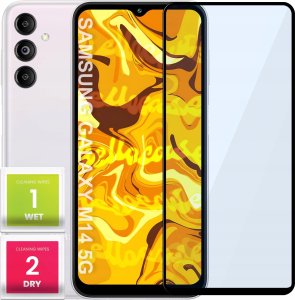 Hello Case SZKŁO HARTOWANE DO SAMSUNG GALAXY M14 5G PEŁNE NA CAŁY EKRAN SZKIEŁKO 5D 9H 1