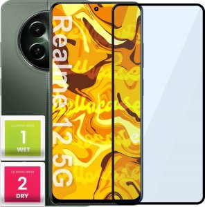 Hello Case SZKŁO HARTOWANE DO REALME 12 5G PEŁNE NA CAŁY EKRAN SZKIEŁKO OCHRONNE 5D 9H 1