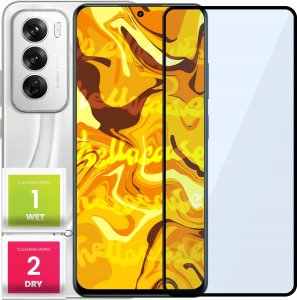 Hello Case SZKŁO HARTOWANE DO OPPO RENO12 PEŁNE NA CAŁY EKRAN SZKIEŁKO OCHRONNE SZYBKA 1