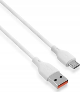 Kabel USB Hello Case USB-A - microUSB 1 m Biały (GSMA0179) 2