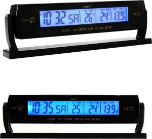 ATL AG97B Termometr zegar woltomierz 3w1 3