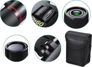 Lornetka Verk Lornetka 30x60 kompaktowa turystyczna etui myśliwska survival noc dzień Lornetka 30x60 kompaktowa turystyczna etui myśliwska survival noc dzień 3