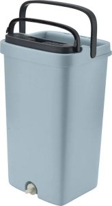 Mop Verk Mop płaski z wyciskaczem wiadrem dwukomorowy do mycia podłogi 3x nakładki 3