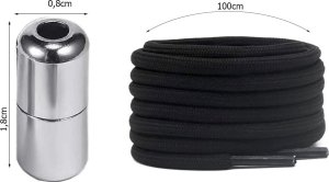 Verk Sznurówki bez wiązania do butów obuwia elastyczne gumowe sznurowadła 100cm Sznurówki bez wiązania do butów obuwia elastyczne gumowe sznurowadła 100cm 5