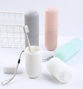 Verk Etui pojemnik na szczoteczkę pastę do zębów podróży organizer kosmetyczka Etui pojemnik na szczoteczkę pastę do zębów podróży organizer kosmetyczka 2