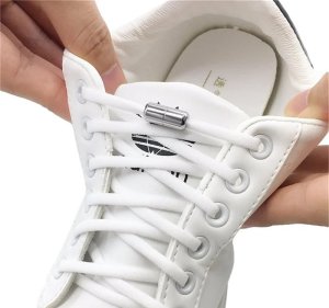 Verk Sznurówki bez wiązania do butów obuwia elastyczne gumowe sznurowadła 100cm Sznurówki bez wiązania do butów obuwia elastyczne gumowe sznurowadła 100cm 2