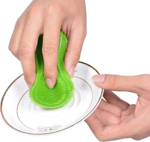 Verk Myjka silikonowa gąbka zmywak szczotka do mycia szorowania naczyń warzyw Myjka silikonowa gąbka zmywak szczotka do mycia szorowania naczyń warzyw 3