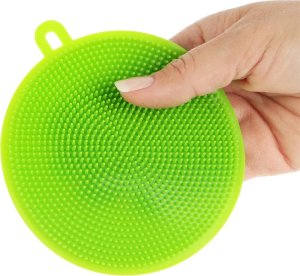 Verk Myjka silikonowa gąbka zmywak szczotka do mycia szorowania naczyń warzyw Myjka silikonowa gąbka zmywak szczotka do mycia szorowania naczyń warzyw 4