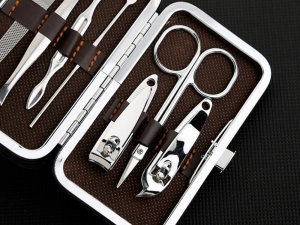 Verk Zestaw do paznokci przybornik manicure pedicure etui cążki 7 elementów Zestaw do paznokci przybornik manicure pedicure etui cążki 7 elementów 3
