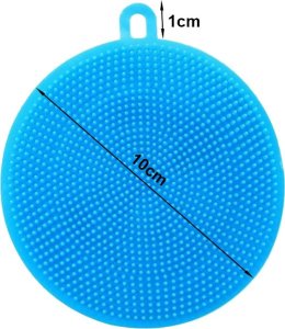 Verk Myjka silikonowa gąbka zmywak szczotka do mycia szorowania naczyń warzyw Myjka silikonowa gąbka zmywak szczotka do mycia szorowania naczyń warzyw 7