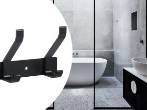 Verk Wieszak ścienny na ubrania na ścianę do przedpokoju łazienki 5 haczyków Wieszak ścienny na ubrania na ścianę do przedpokoju łazienki 5 haczyków 5