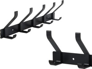 Verk Wieszak ścienny na ubrania na ścianę do przedpokoju łazienki 5 haczyków Wieszak ścienny na ubrania na ścianę do przedpokoju łazienki 5 haczyków 9