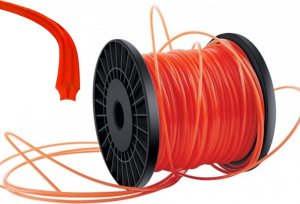 Verk Żyłka tnąca 2,4mm do głowicy kosy spalinowej pięciokątna przekrój gwiazdka Żyłka tnąca 2,4mm do głowicy kosy spalinowej pięciokątna przekrój gwiazdka 3