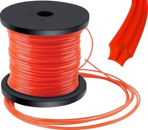 Verk Żyłka tnąca 2,4mm do głowicy kosy spalinowej pięciokątna przekrój gwiazdka Żyłka tnąca 2,4mm do głowicy kosy spalinowej pięciokątna przekrój gwiazdka 4