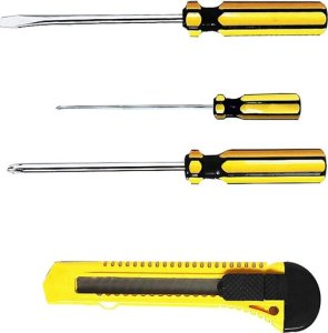 Zestaw narzędzi Verk Zestaw narzędzi śrubokręty młotek 16 el walizka Zestaw narzędzi śrubokręty młotek 16 el walizka 4