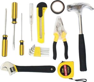 Zestaw narzędzi Verk Zestaw narzędzi śrubokręty młotek 16 el walizka Zestaw narzędzi śrubokręty młotek 16 el walizka 5