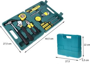 Zestaw narzędzi Verk Zestaw narzędzi śrubokręty młotek 16 el walizka Zestaw narzędzi śrubokręty młotek 16 el walizka 10