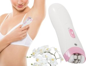 Depilator Verk Depilator do twarzy golarka trymer do ciała damska na baterie szczoteczka Depilator do twarzy golarka trymer do ciała damska na baterie szczoteczka 3