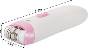 Depilator Verk Depilator do twarzy golarka trymer do ciała damska na baterie szczoteczka Depilator do twarzy golarka trymer do ciała damska na baterie szczoteczka 10