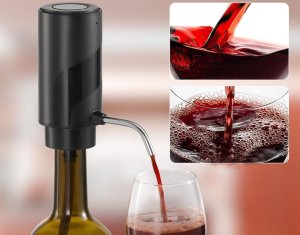 Verk Dozownik elektryczny do wina alkoholu whiskey wódki led lejek pompka płyn Dozownik elektryczny do wina alkoholu whiskey wódki led lejek pompka płyn 5