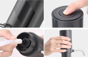 Verk Dozownik elektryczny do wina alkoholu whiskey wódki led lejek pompka płyn Dozownik elektryczny do wina alkoholu whiskey wódki led lejek pompka płyn 7