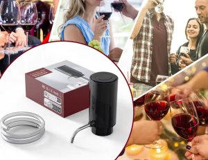 Verk Dozownik elektryczny do wina alkoholu whiskey wódki led lejek pompka płyn Dozownik elektryczny do wina alkoholu whiskey wódki led lejek pompka płyn 9