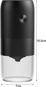 Młynek do przypraw Verk Młynek do mielenia kawy ziaren orzechów ziół mocny elektryczny usb espresso Młynek do mielenia kawy ziaren orzechów ziół mocny elektryczny usb espresso 7