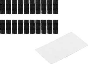 Organizer Verk Organizer uchwyt na kable do kabli przewodów 20szt Organizer uchwyt na kable do kabli przewodów 20szt 2