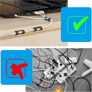 Organizer Verk Organizer uchwyt na kable do kabli przewodów 20szt Organizer uchwyt na kable do kabli przewodów 20szt 6