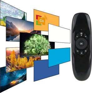 Pilot RTV Retoo PILOT DO TV KLAWIATURA MYSZKA BEZPRZEWODOWA NA RUCH USB SMART TV 10m 3w1 14