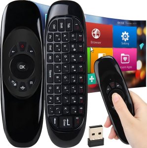 Pilot RTV Retoo PILOT DO TV KLAWIATURA MYSZKA BEZPRZEWODOWA NA RUCH USB SMART TV 10m 3w1 3