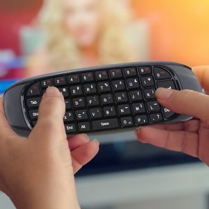 Pilot RTV Retoo PILOT DO TV KLAWIATURA MYSZKA BEZPRZEWODOWA NA RUCH USB SMART TV 10m 3w1 6
