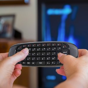 Pilot RTV Retoo PILOT DO TV KLAWIATURA MYSZKA BEZPRZEWODOWA NA RUCH USB SMART TV 10m 3w1 7
