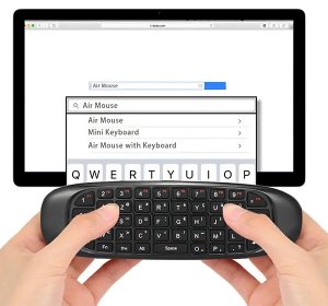 Pilot RTV Retoo PILOT DO TV KLAWIATURA MYSZKA BEZPRZEWODOWA NA RUCH USB SMART TV 10m 3w1 10